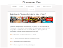 Tablet Screenshot of fitnesscenterwien.at
